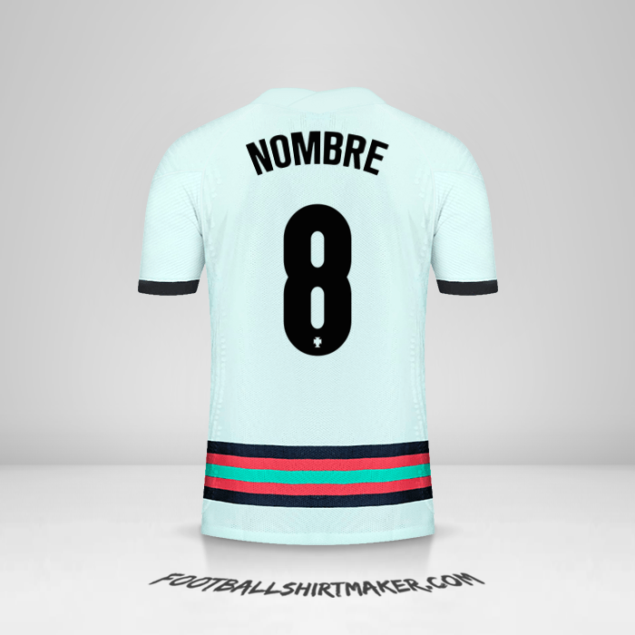 Camiseta Portugal 2020/2021 Visita -  nombre - 8