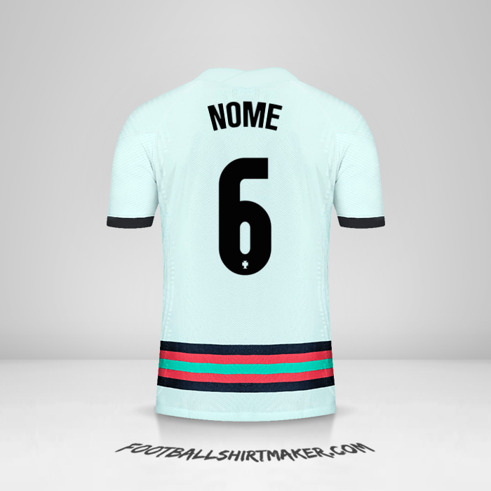 Maglia Portogallo 2020/2021 Seconda -  nome - 6