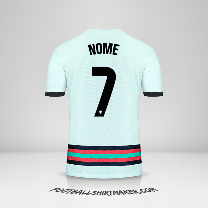 Maglia Portogallo 2020/2021 Seconda -  nome - 7
