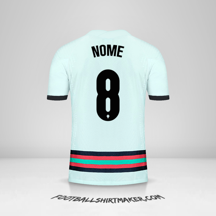 Camisa Portugal 2020/2021 Alternativa -  nome - 8