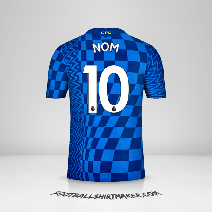 Maillot Chelsea 2021/2022 -  nom - 10