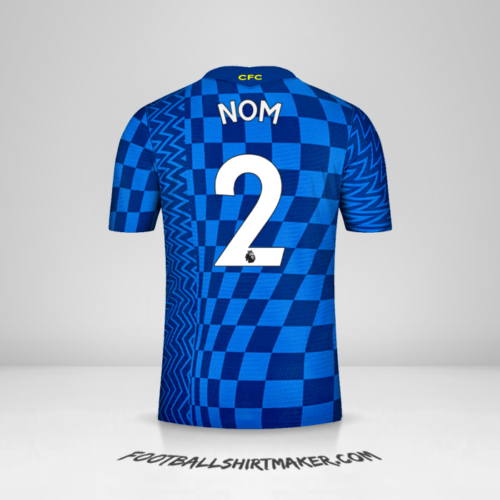 Maillot Chelsea 2021/2022 -  nom - 2