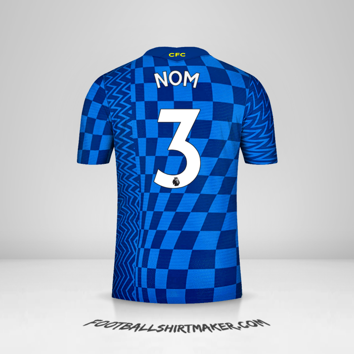 Maillot Chelsea 2021/2022 -  nom - 3