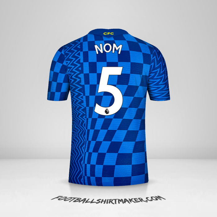 Maillot Chelsea 2021/2022 -  nom - 5