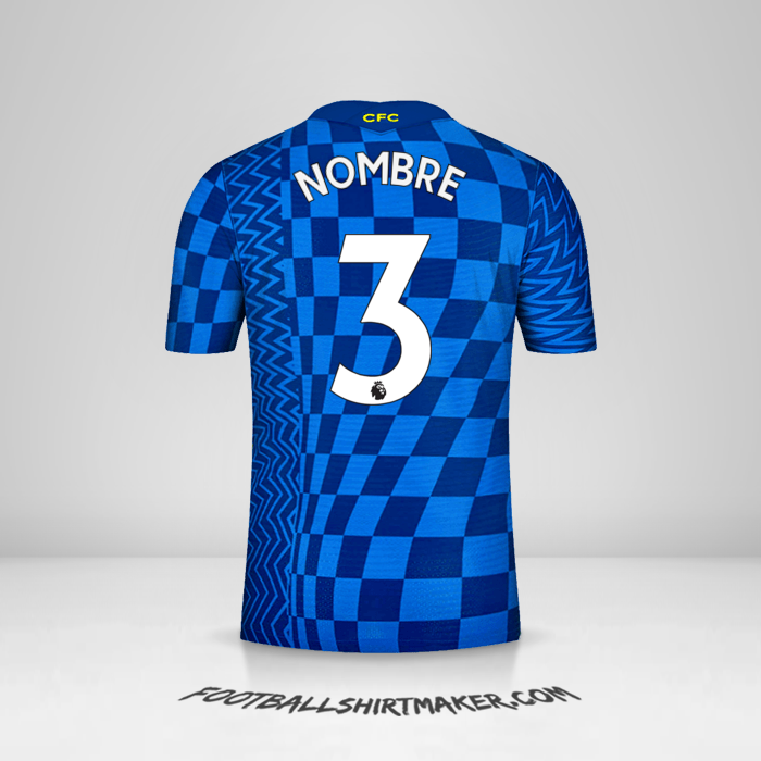 Jersey Chelsea 2021/2022 -  nombre - 3