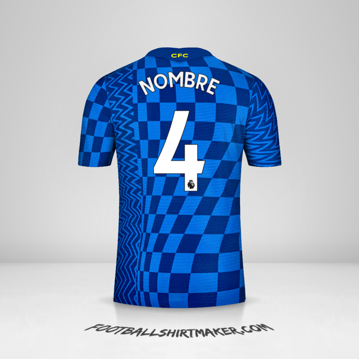 Jersey Chelsea 2021/2022 -  nombre - 4