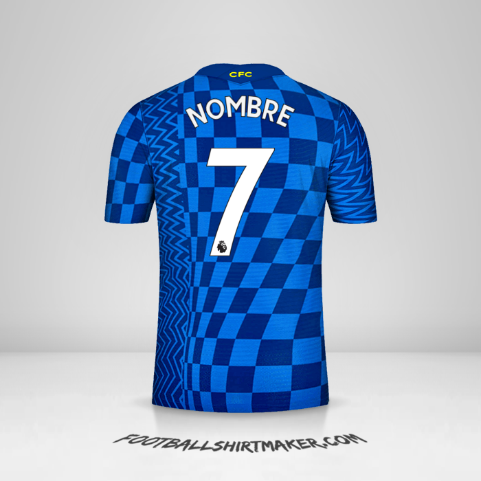Jersey Chelsea 2021/2022 -  nombre - 7