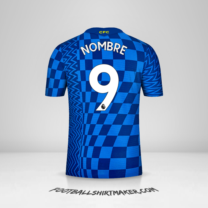 Jersey Chelsea 2021/2022 -  nombre - 9