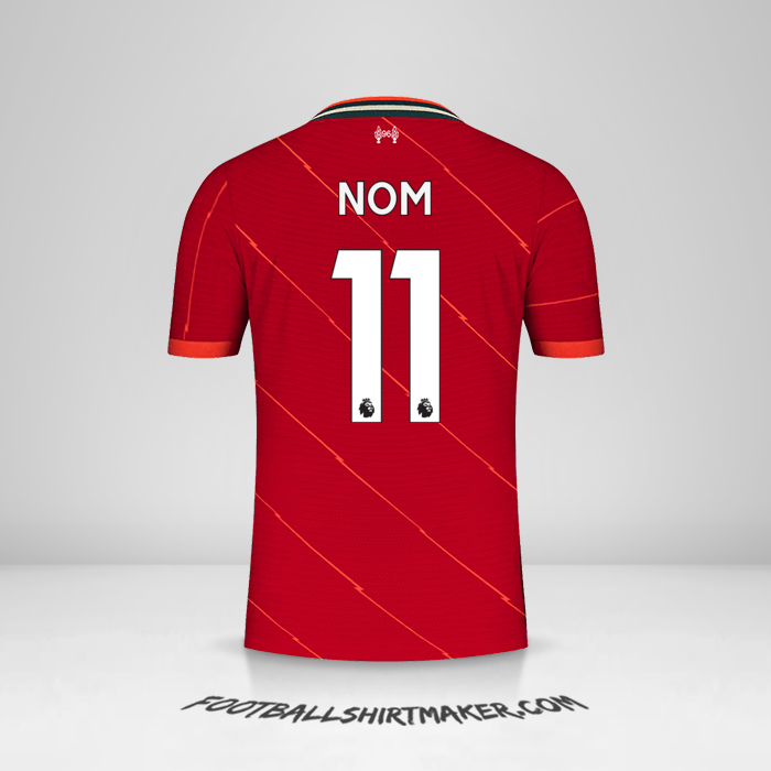 Maillot Liverpool FC 2021/2022 -  nom - 11