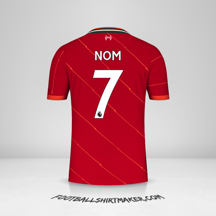 Maillot Liverpool FC 2021/2022 -  nom - 7