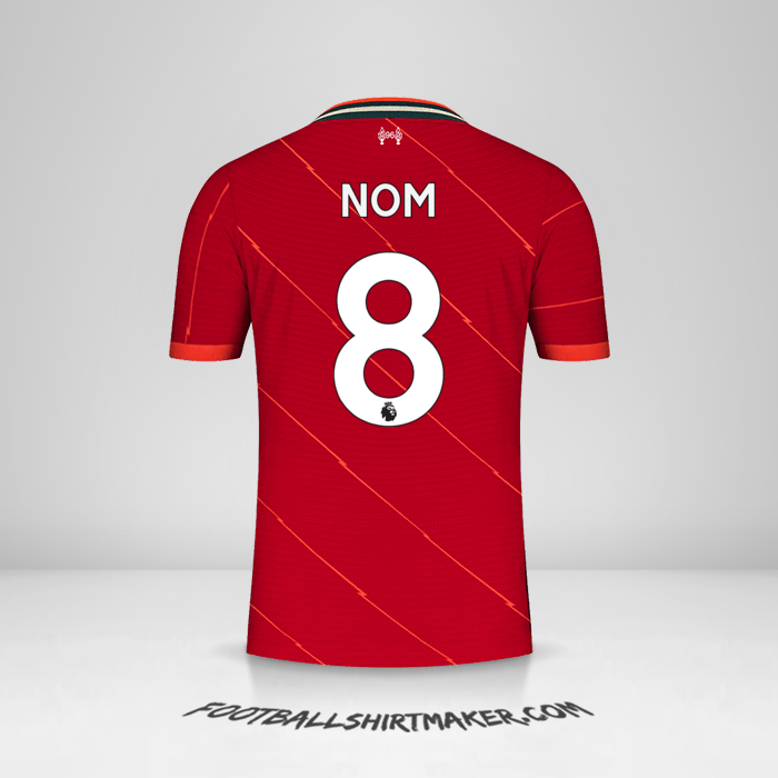 Maillot Liverpool FC 2021/2022 -  nom - 8
