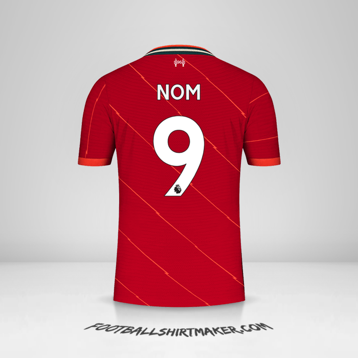 Maillot Liverpool FC 2021/2022 -  nom - 9