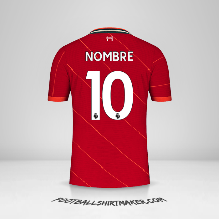 Camiseta Liverpool FC 2021/2022 -  nombre - 10