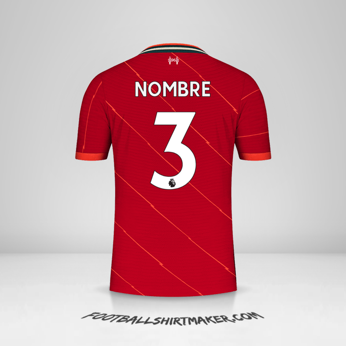 Camiseta Liverpool FC 2021/2022 -  nombre - 3