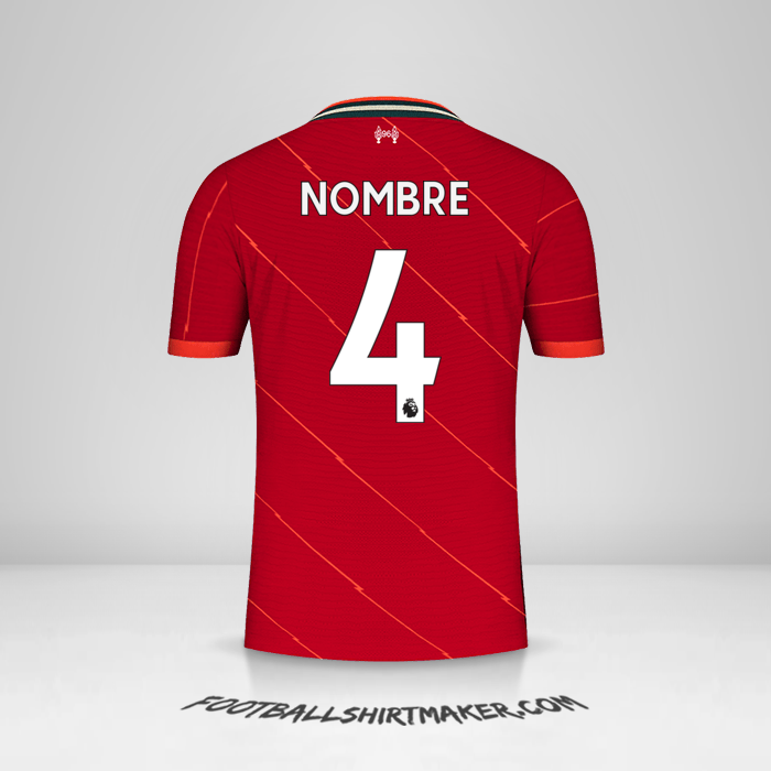 Camiseta Liverpool FC 2021/2022 -  nombre - 4
