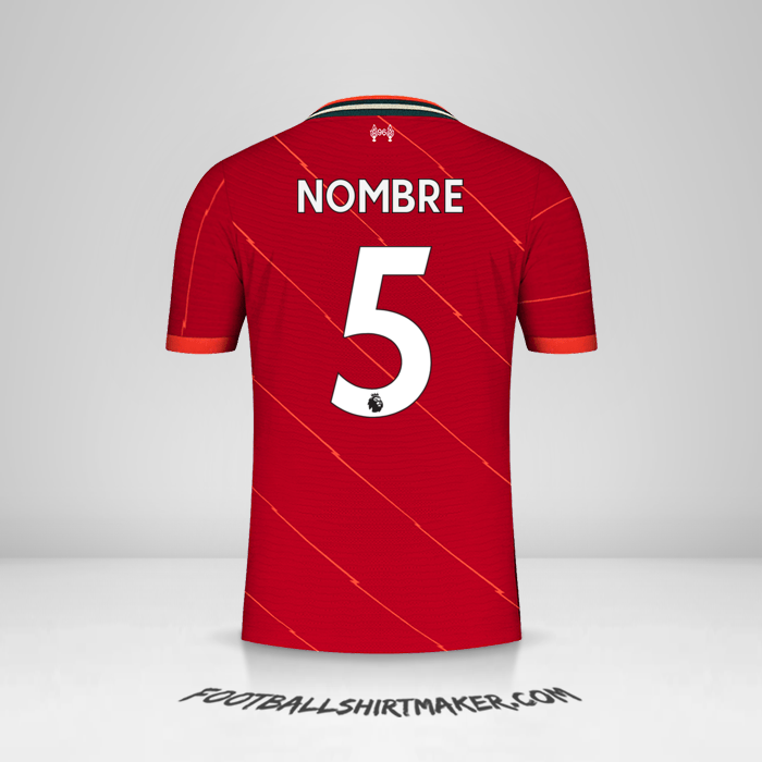 Camiseta Liverpool FC 2021/2022 -  nombre - 5