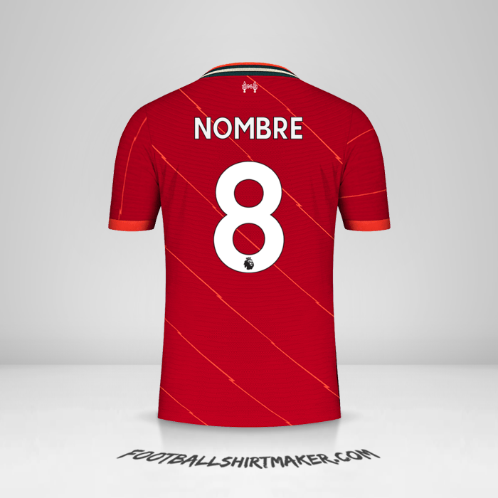 Jersey Liverpool FC 2021/2022 -  nombre - 8