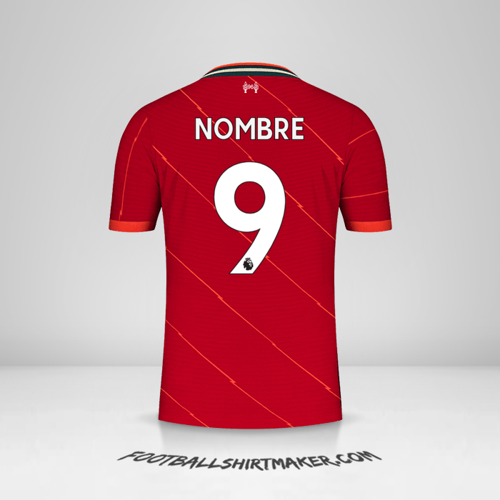 Camiseta Liverpool FC 2021/2022 -  nombre - 9