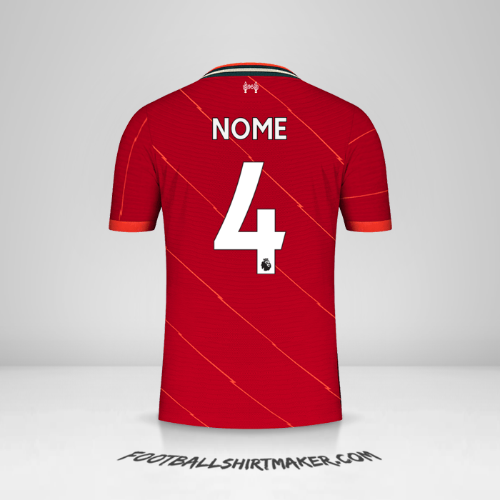 Camisa Liverpool FC 2021/2022 -  nome - 4