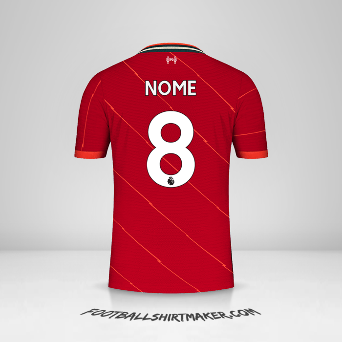 Camisa Liverpool FC 2021/2022 -  nome - 8