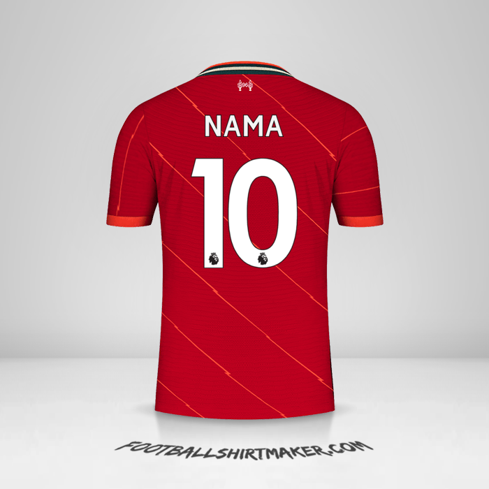 Jersey Liverpool FC 2021/2022 -  nama - 10