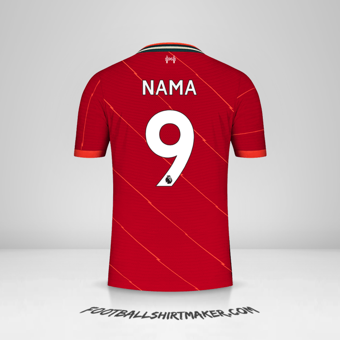 Jersey Liverpool FC 2021/2022 -  nama - 9