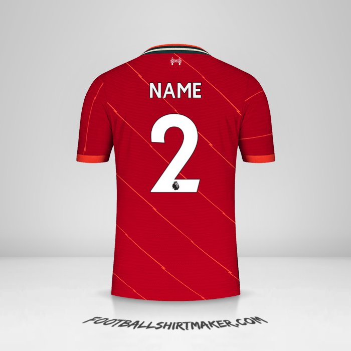 Jersey Liverpool FC 2021/2022 -  name - 2