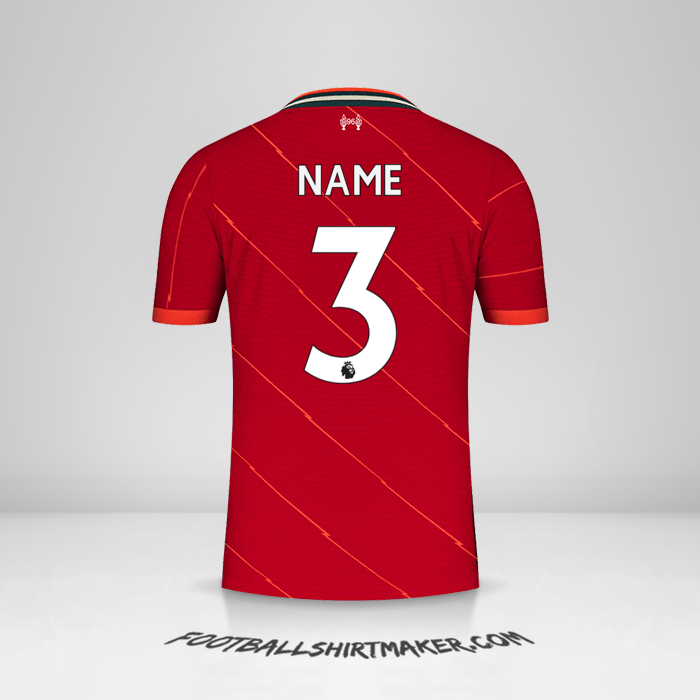 Jersey Liverpool FC 2021/2022 -  name - 3