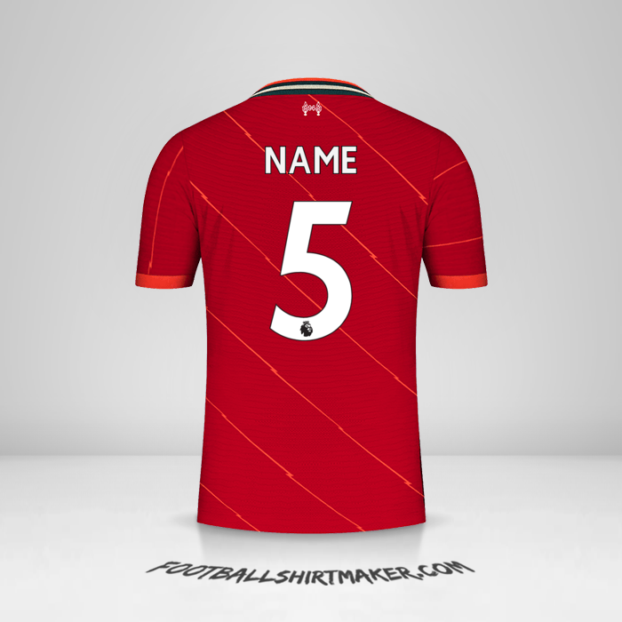 Jersey Liverpool FC 2021/2022 -  name - 5