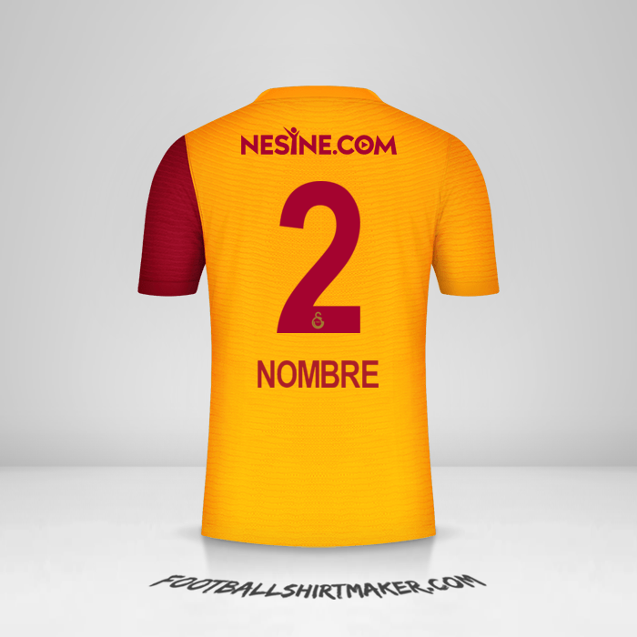 Jersey Galatasaray SK 2021/2022 -  nombre - 2