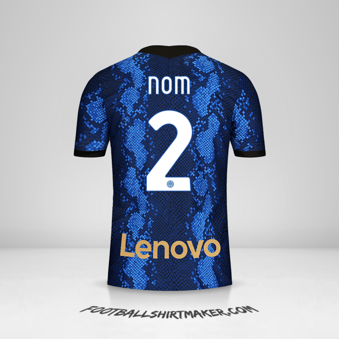 Maillot Inter 2021/2022 -  nom - 2