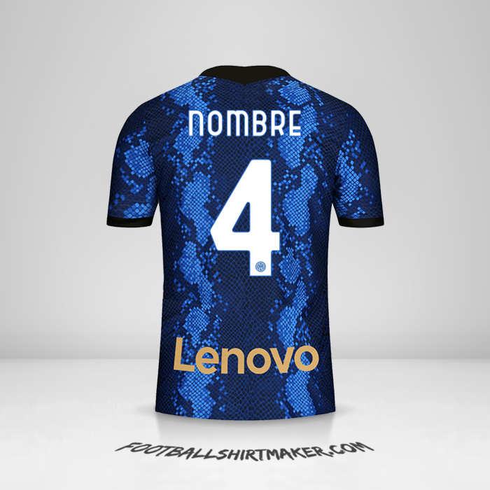 Jersey Inter 2021/2022 -  nombre - 4