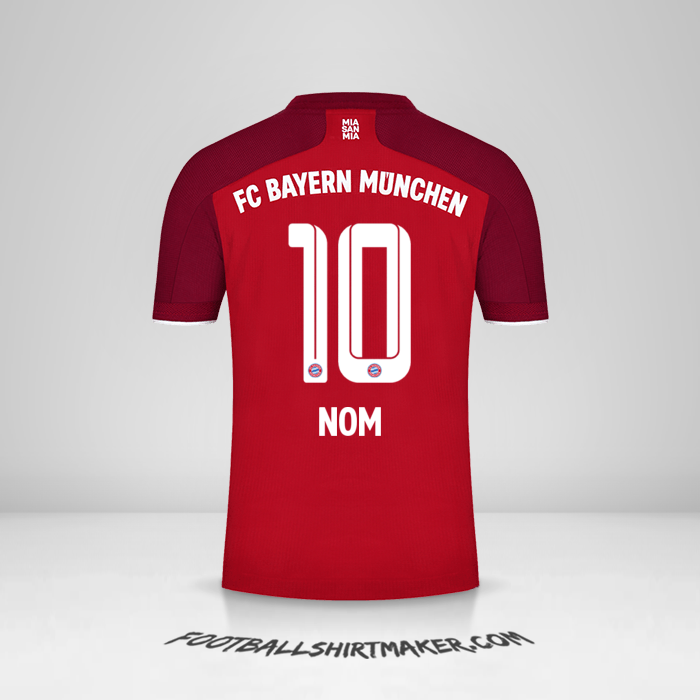Maillot FC Bayern Munchen 2021/2022 -  nom - 10