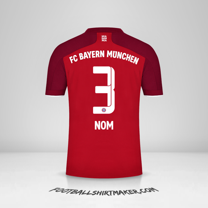 Maillot FC Bayern Munchen 2021/2022 -  nom - 3