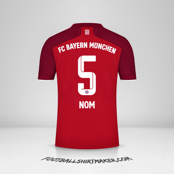 Maillot FC Bayern Munchen 2021/2022 -  nom - 5