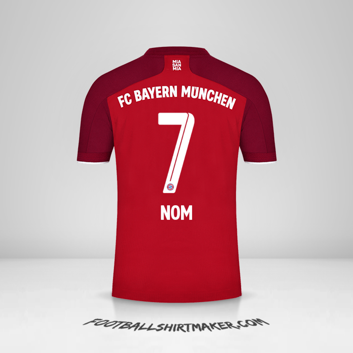 Maillot FC Bayern Munchen 2021/2022 -  nom - 7