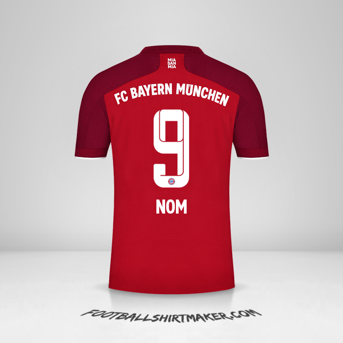 Maillot FC Bayern Munchen 2021/2022 -  nom - 9
