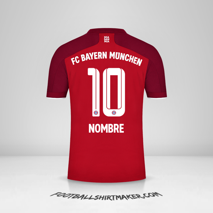 Jersey FC Bayern Munchen 2021/2022 -  nombre - 10