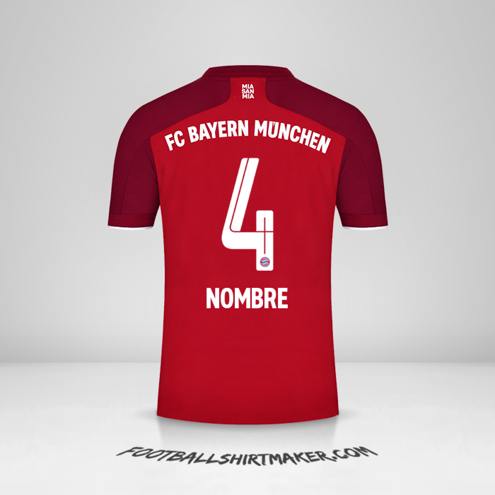 Camiseta FC Bayern Munchen 2021/2022 -  nombre - 4