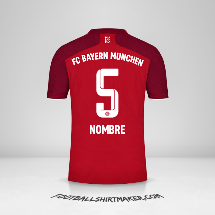 Camiseta FC Bayern Munchen 2021/2022 -  nombre - 5