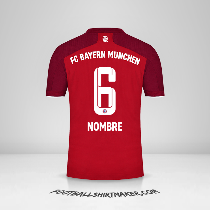 Jersey FC Bayern Munchen 2021/2022 -  nombre - 6