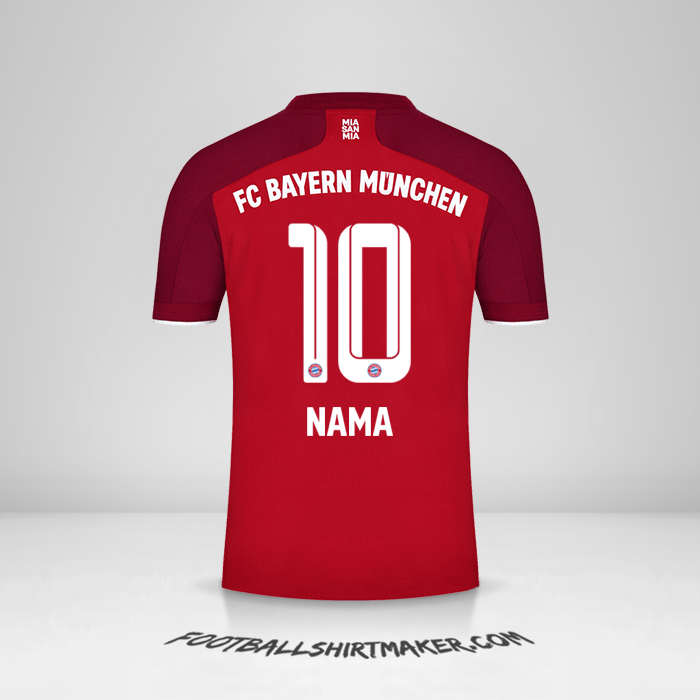 Jersey FC Bayern Munchen 2021/2022 -  nama - 10