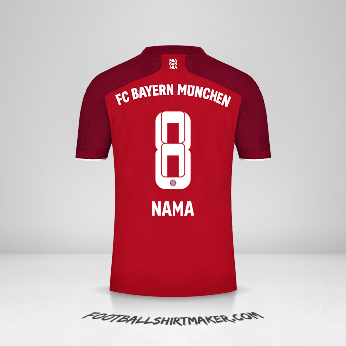 Jersey FC Bayern Munchen 2021/2022 -  nama - 8