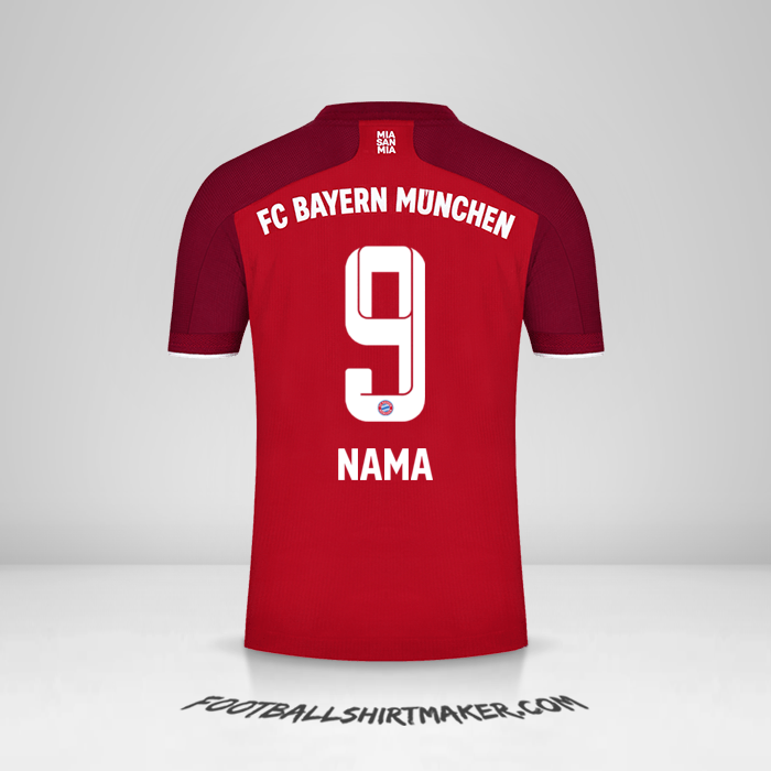 Jersey FC Bayern Munchen 2021/2022 -  nama - 9