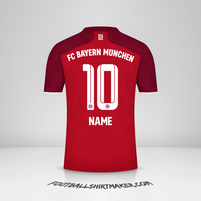 Trikot FC Bayern Munchen 2021/2022 -  name - 10