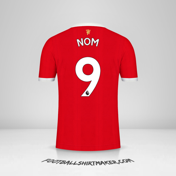 Maillot Manchester United 2021/2022 -  nom - 9