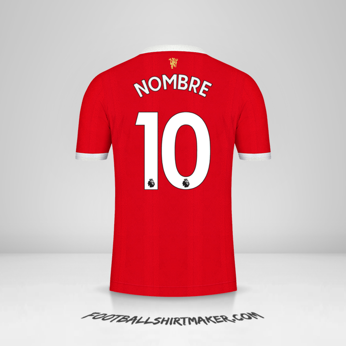 Jersey Manchester United 2021/2022 -  nombre - 10