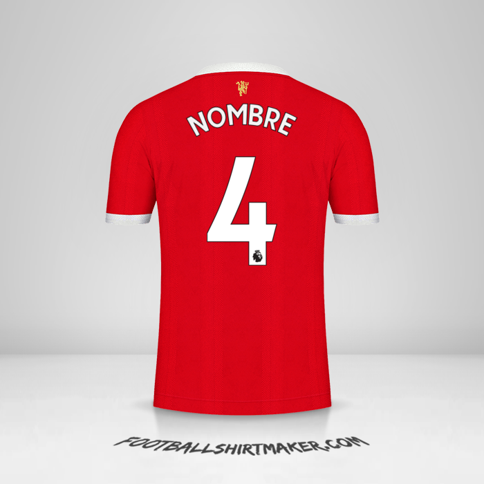 Jersey Manchester United 2021/2022 -  nombre - 4