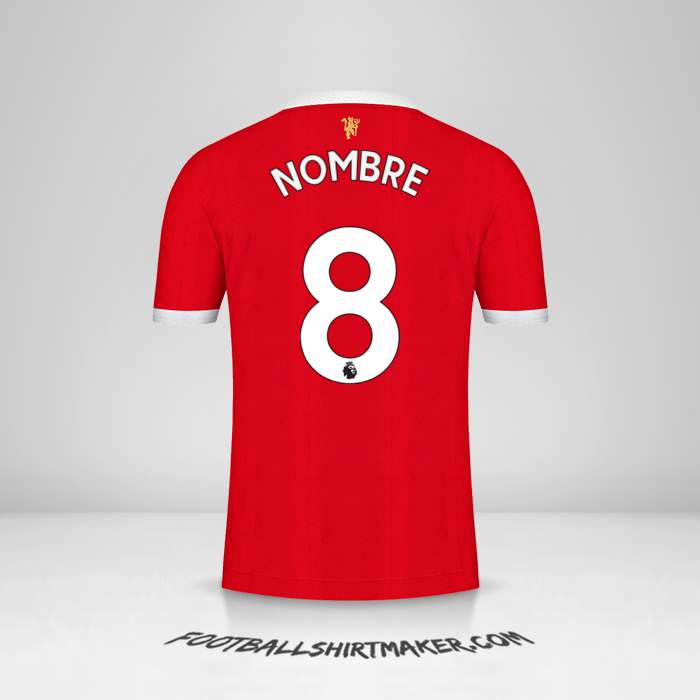 Jersey Manchester United 2021/2022 -  nombre - 8