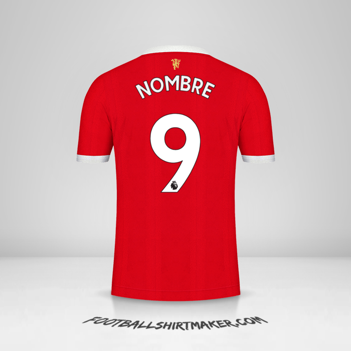 Jersey Manchester United 2021/2022 -  nombre - 9